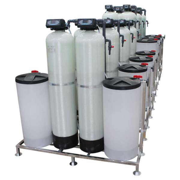 6000 Liter/Hour Dual Valve Dual Tank Water Softener System